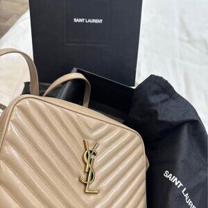 YSL LOU CAMERA BAG DARK BEIGE